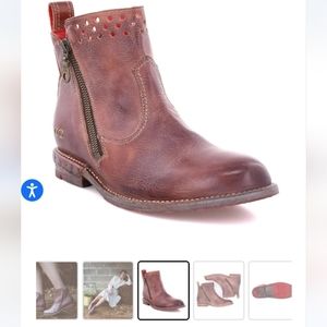 NIB New Bed Stu Lotus Almond Rustic Mason Short Boots 9